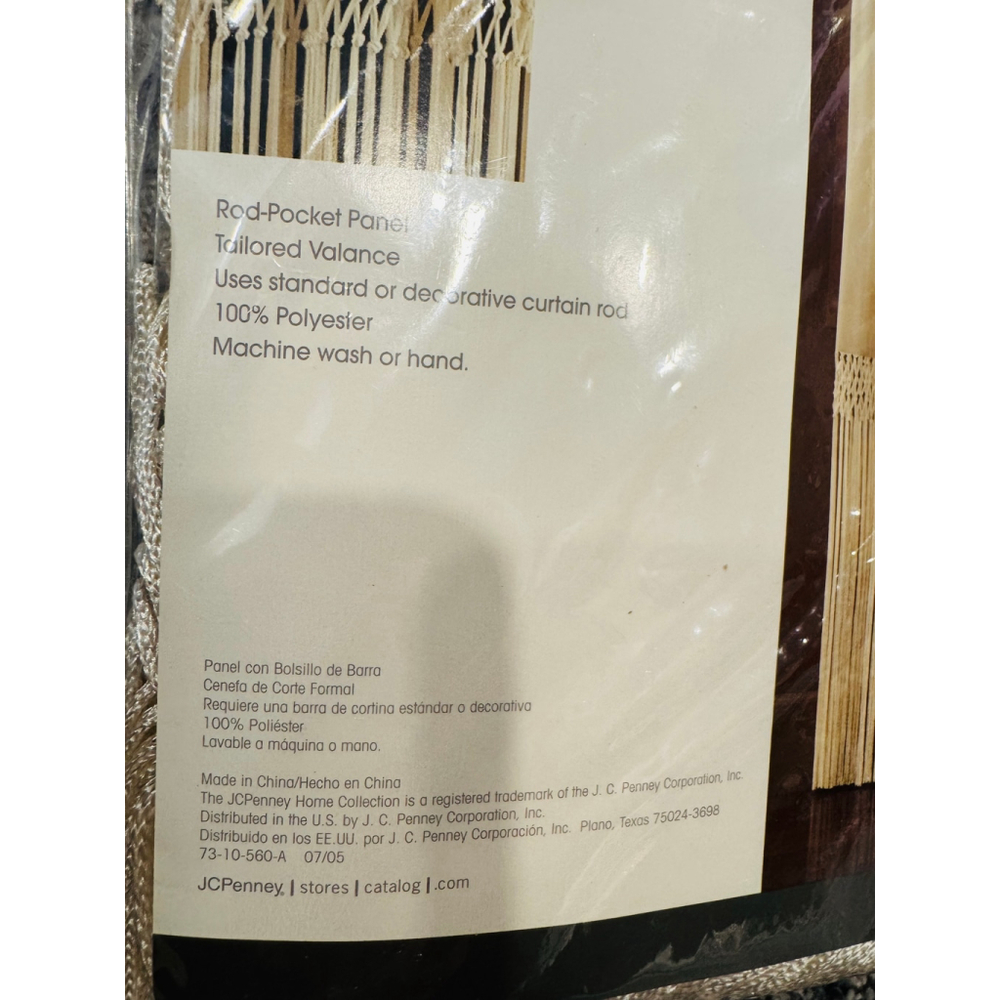 JCPenney Home Collection Curtains Bundle – 2 Panels + 1 Valance NWT - Picture 3 of 8
